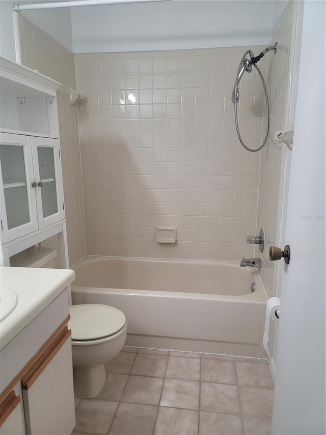 3124 S Semoran Blvd Unit 206, Orlando, FL 32822 - bathroom with tile patterned flooring, shower / bathtub combination, vanity, and toilet