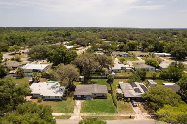 826 Cherokee Cir, Sanford, FL 32773 - aerial view of residential area featuring a heavily wooded area