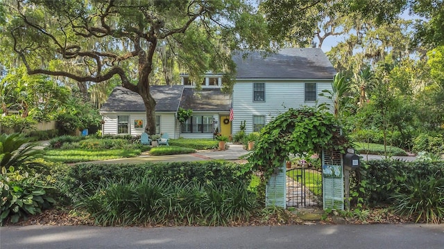 1315 E 24th St, Sanford, FL 32771 - view of front of home with a fenced front yard and a gate