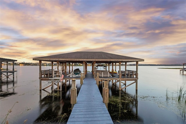 16086 Johns Lake Overlook Dr, Winter Garden, FL 34787 - dock with boat lift and a water view