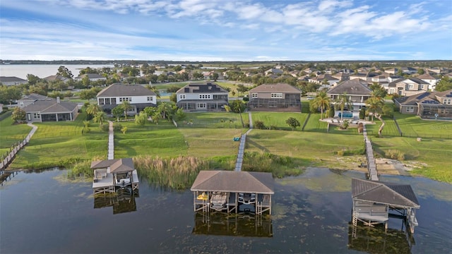 16086 Johns Lake Overlook Dr, Winter Garden, FL 34787 - aerial view of residential area featuring a nearby body of water