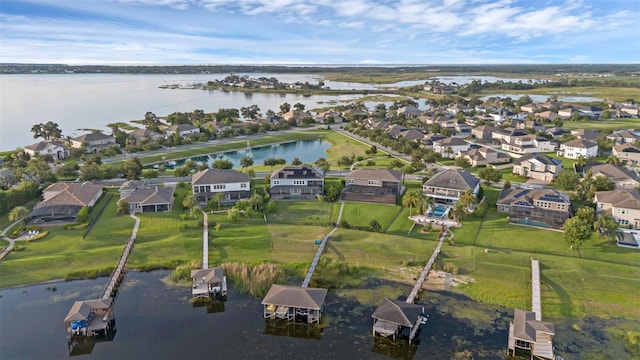 16086 Johns Lake Overlook Dr, Winter Garden, FL 34787 - aerial view of property and surrounding area with nearby suburban area and a large body of water