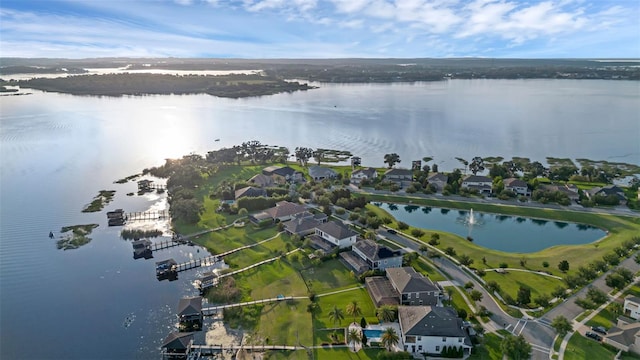 16086 Johns Lake Overlook Dr, Winter Garden, FL 34787 - aerial overview of property's location featuring a nearby body of water and nearby suburban area