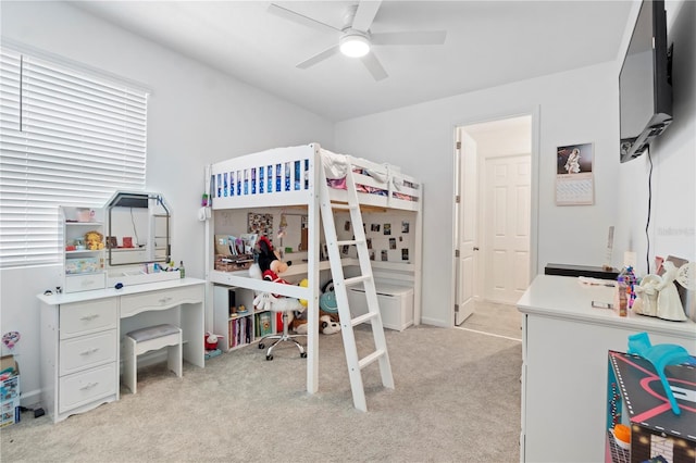 2227 Blue Salvia St, Clermont, FL 34711 - bedroom featuring light colored carpet and a ceiling fan