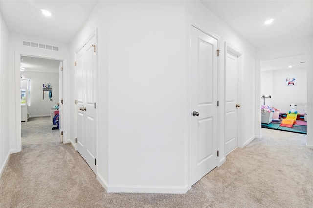 2227 Blue Salvia St, Clermont, FL 34711 - corridor with carpet floors, baseboards, and recessed lighting