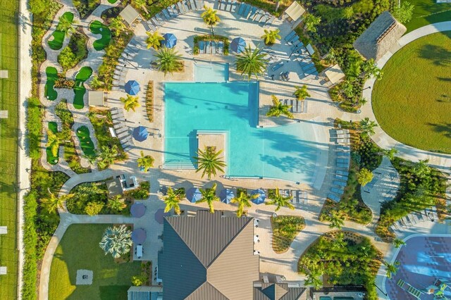 8811 Bally Neal Loop, Davenport, FL 33896 - drone / aerial view of a pool area