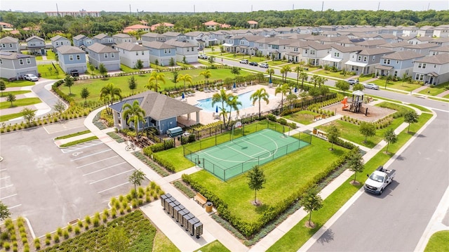 12259 Bracco St, Winter Garden, FL 34787 - aerial view of residential area featuring a pool
