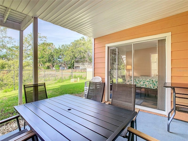 8704 Knightsbridge Ct Unit B, Kissimmee, FL 34747 - view of patio / terrace featuring outdoor dining space