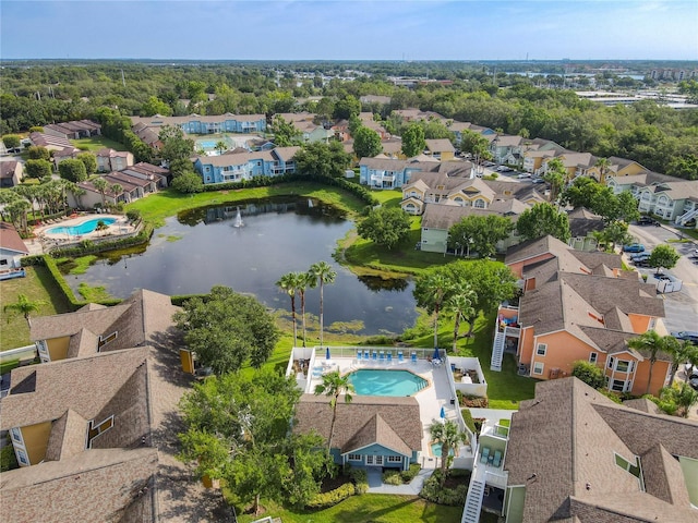 8704 Knightsbridge Ct Unit B, Kissimmee, FL 34747 - aerial view of residential area with a pool and a large body of water