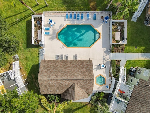 8704 Knightsbridge Ct Unit B, Kissimmee, FL 34747 - bird's eye view of a pool