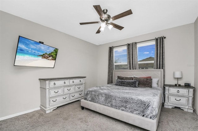 1821 Benevento St, Saint Cloud, FL 34771 - bedroom featuring carpet flooring, baseboards, and a ceiling fan