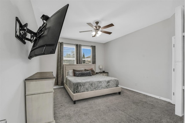 1821 Benevento St, Saint Cloud, FL 34771 - bedroom with carpet flooring, baseboards, and ceiling fan
