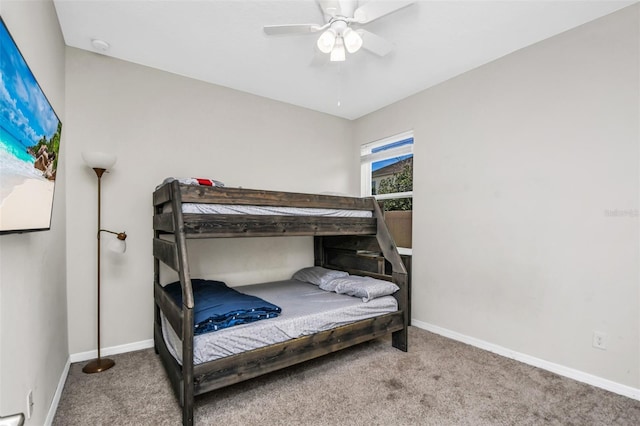 1821 Benevento St, Saint Cloud, FL 34771 - carpeted bedroom with baseboards and ceiling fan
