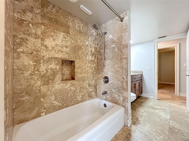 7679 Bent Bow Trl, Winter Park, FL 32792 - bathroom with shower / washtub combination, vanity, and baseboards