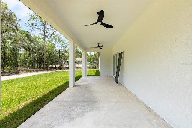 13619 SW 78th Pl, Dunnellon, FL 34432 - view of patio / terrace with ceiling fan