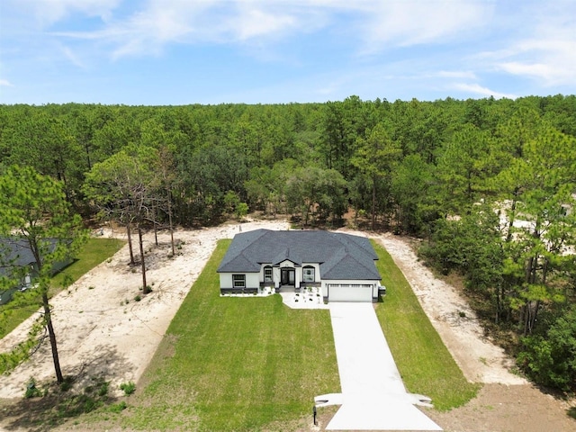 13619 SW 78th Pl, Dunnellon, FL 34432 - aerial view of property and surrounding area with a forest