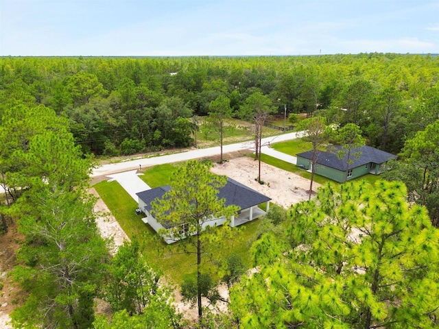 13619 SW 78th Pl, Dunnellon, FL 34432 - aerial view of property and surrounding area with a heavily wooded area