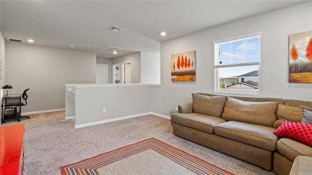 5291 Meredrew Ln, Saint Cloud, FL 34771 - living area with carpet, baseboards, and recessed lighting