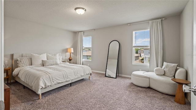 5291 Meredrew Ln, Saint Cloud, FL 34771 - carpeted bedroom with multiple windows, a textured ceiling, and baseboards