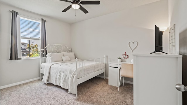 5291 Meredrew Ln, Saint Cloud, FL 34771 - bedroom with carpet floors, baseboards, and ceiling fan