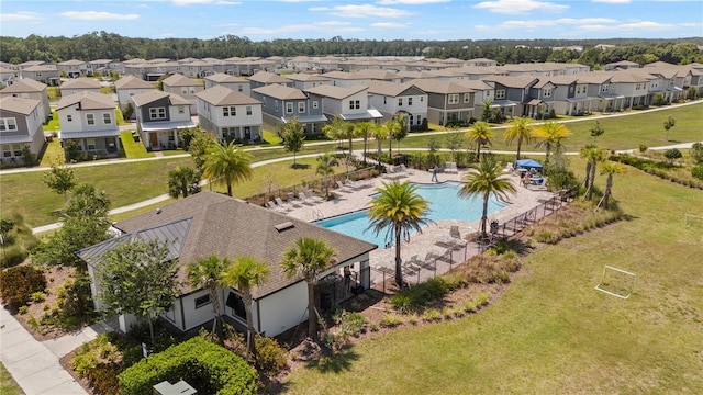 5291 Meredrew Ln, Saint Cloud, FL 34771 - aerial view of residential area with a pool area