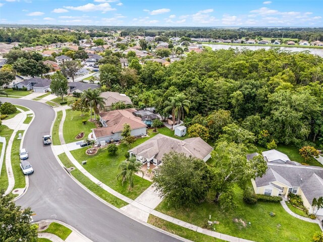2888 Middleton Cir, Kissimmee, FL 34743 - aerial perspective of suburban area featuring a large body of water