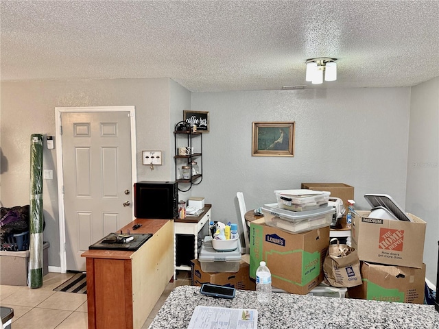 2 Clear Pl, Ocala, FL 34472 - office featuring a textured ceiling and tile patterned floors