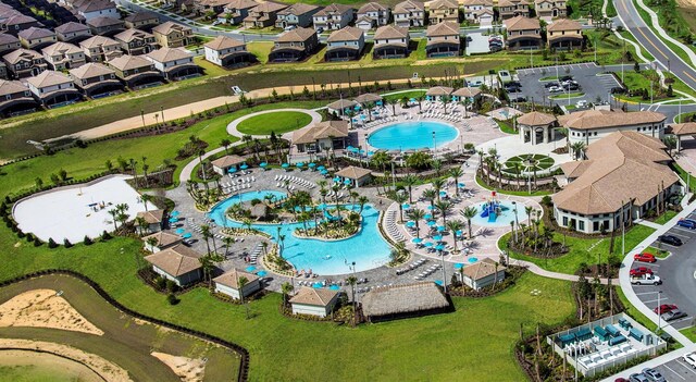 1533 Flange Dr, Davenport, FL 33896 - aerial view of residential area with a pool area