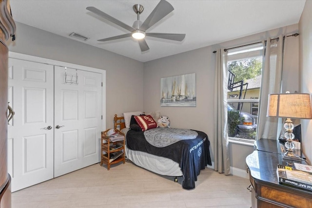 2046 Westover Reserve Blvd, Windermere, FL 34786 - bedroom featuring a closet and a ceiling fan