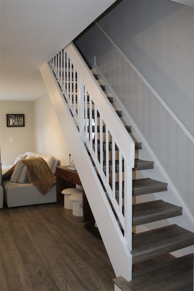 3044 S Oakland Forest Dr Unit 2403, Oakland Park, FL 33309 - stairway with wood finished floors