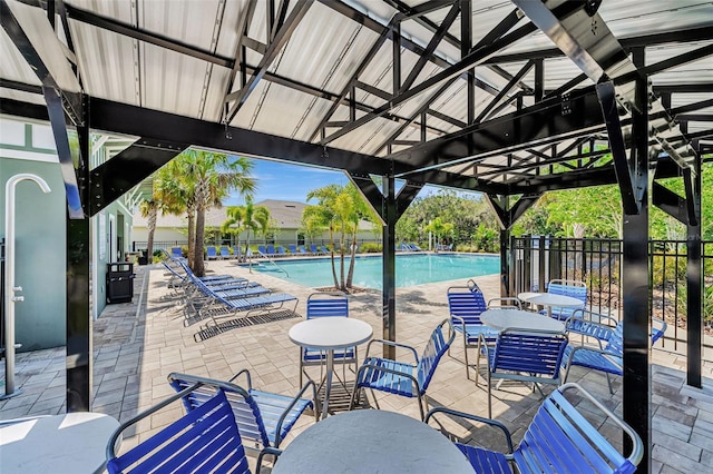 29400 Caspian St, Leesburg, FL 34748 - view of patio featuring a community pool