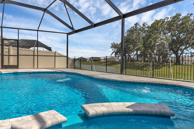 10815 Laxer Cay Loop, San Antonio, FL 33576 - view of pool with a lanai
