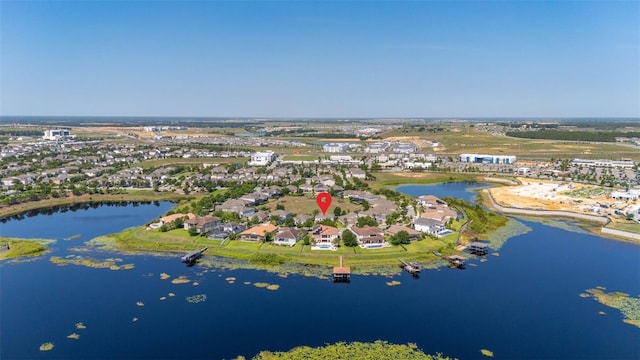 5365 Bowman Dr, Winter Garden, FL 34787 - aerial view of property and surrounding area with a nearby body of water