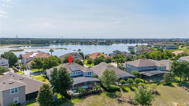 5365 Bowman Dr, Winter Garden, FL 34787 - aerial view of residential area with a nearby body of water