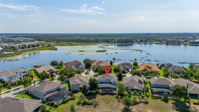 5365 Bowman Dr, Winter Garden, FL 34787 - aerial view of residential area with a large body of water