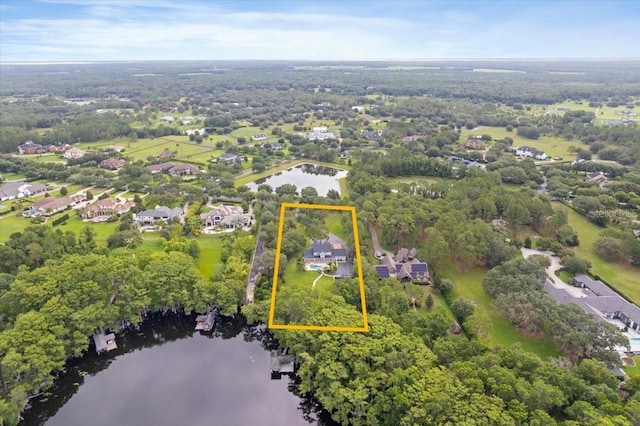 1550 Bluewater Run, Chuluota, FL 32766 - view of property location with a nearby body of water and property boundaries highlighted
