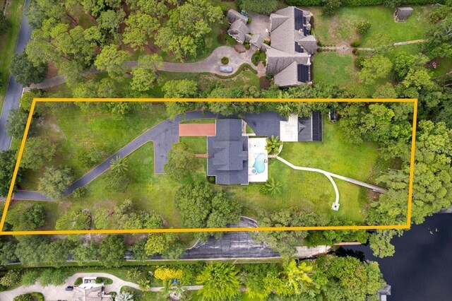 1550 Bluewater Run, Chuluota, FL 32766 - aerial view of property's location featuring property boundaries highlighted