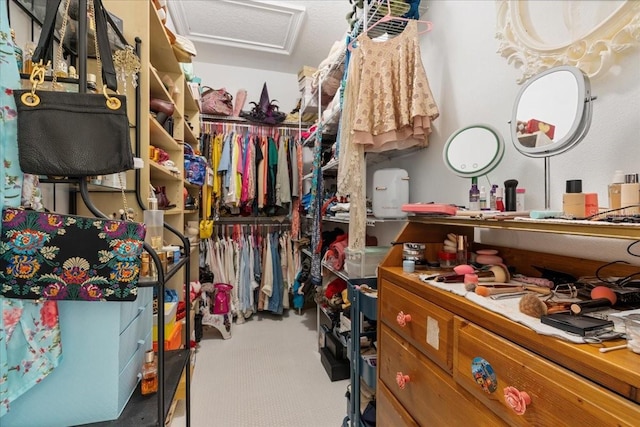 1550 Bluewater Run, Chuluota, FL 32766 - storage area featuring attic access