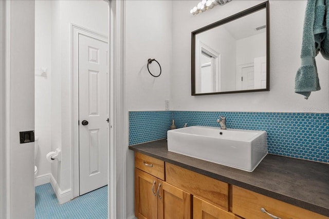 1550 Bluewater Run, Chuluota, FL 32766 - bathroom with vanity and tile patterned flooring