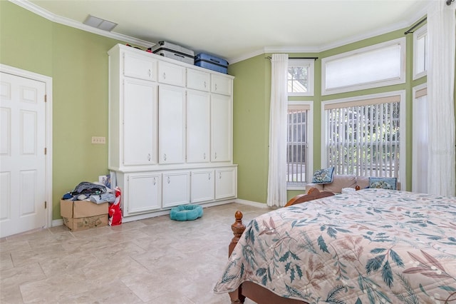 1910 Palm View Dr, Apopka, FL 32712 - bedroom with crown molding and baseboards