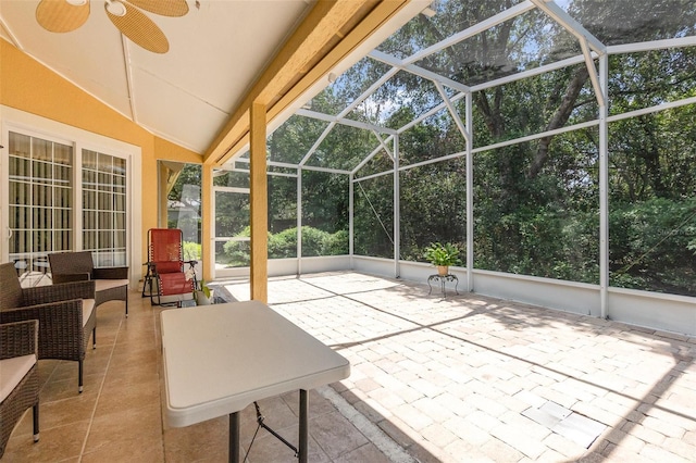 1910 Palm View Dr, Apopka, FL 32712 - view of patio / terrace featuring a lanai and a ceiling fan
