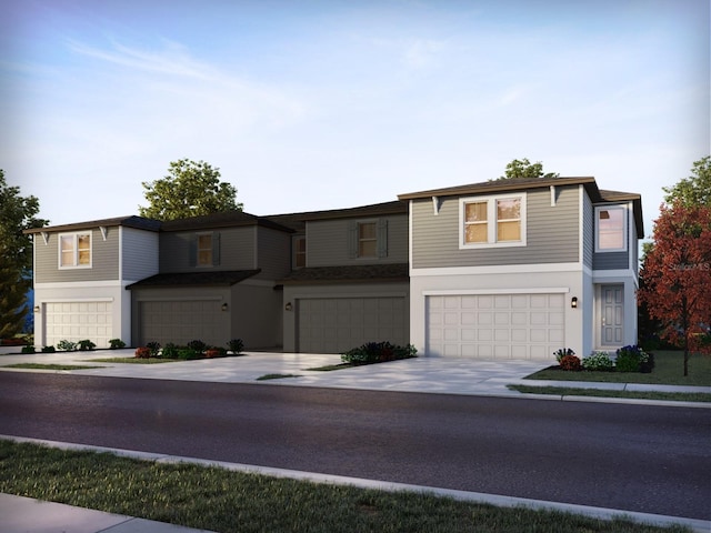 4297 Ranch House Rd, Saint Cloud, FL 34772 - townhome / multi-family property featuring a garage, driveway, and stucco siding