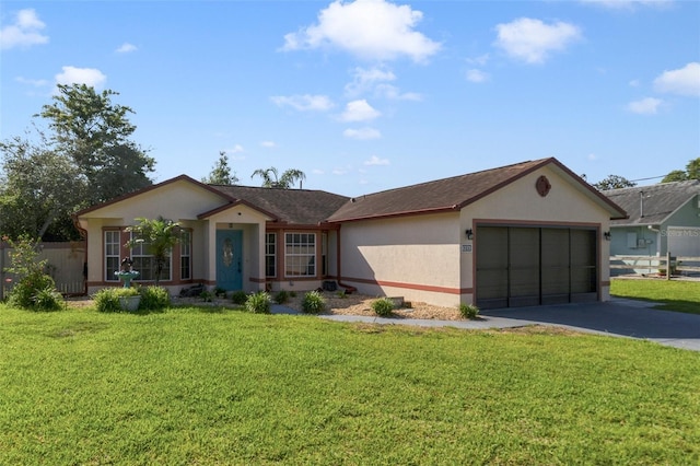 925 S Dean Cir, Deltona, FL 32738 - single story home with stucco siding, an attached garage, and asphalt driveway