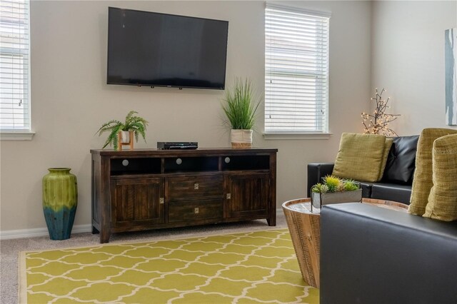 1836 Sandy Park Trl, Kissimmee, FL 34747 - sitting room with light colored carpet and baseboards