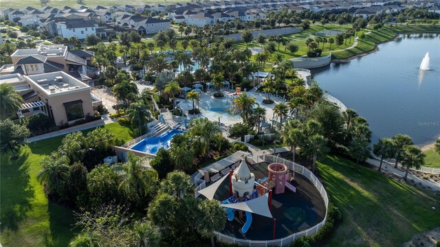 1836 Sandy Park Trl, Kissimmee, FL 34747 - aerial perspective of suburban area featuring a large body of water