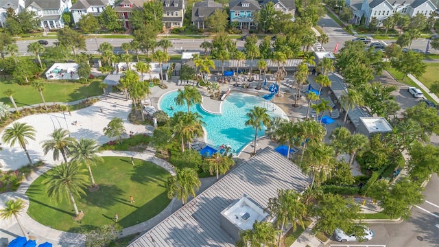 14126 Walcott Ave, Orlando, FL 32827 - aerial view of residential area featuring a pool area