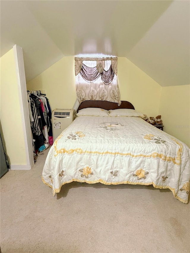 319 N Scenic Hwy, Frostproof, FL 33843 - carpeted bedroom featuring vaulted ceiling