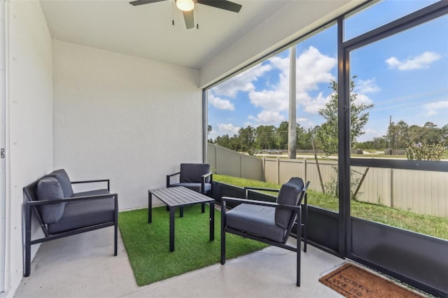 4122 Sagefield Dr, Saint Cloud, FL 34773 - sunroom / solarium with a ceiling fan