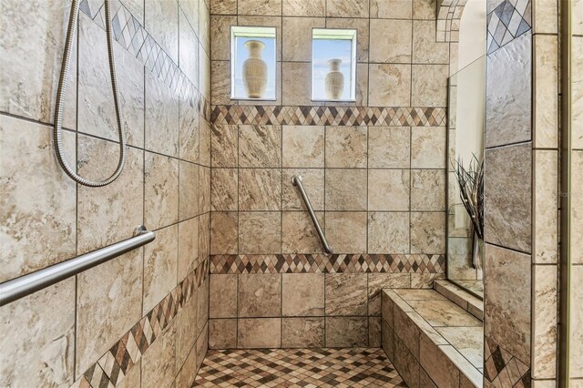 4133 Foxhound Dr, Clermont, FL 34711 - full bathroom featuring a tile shower