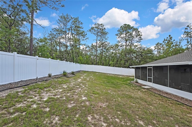 5755 N Summerfield Pt, Citrus Springs, FL 34434 - view of yard featuring a sunroom